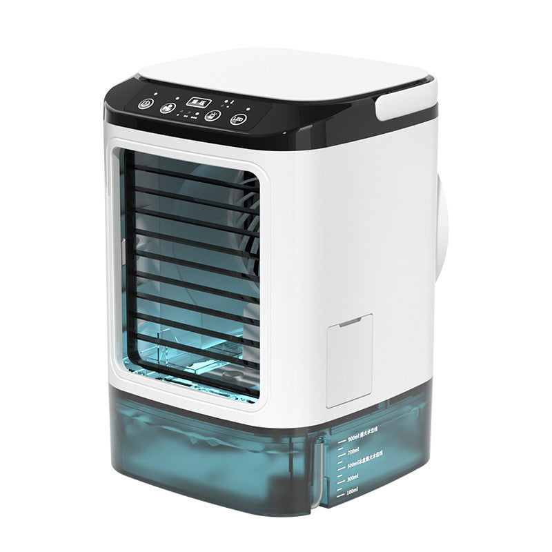 Mini USB Air Cooler – Portable Fan with Humidifying Mist