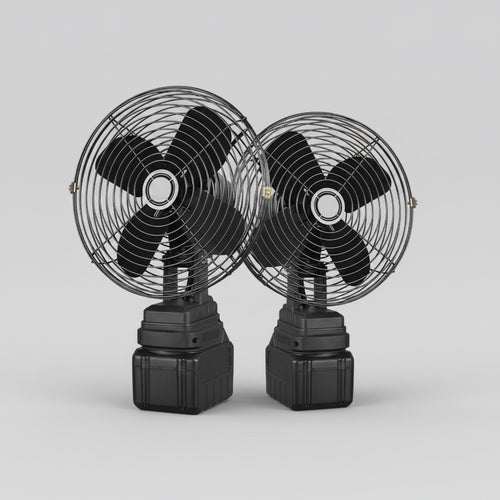 8-Inch Portable Fan – Powerful Airflow for Home, Camping & Fishing