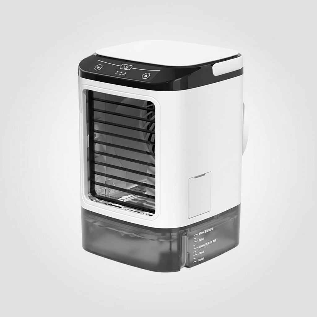 Mini USB Air Cooler – Portable Fan with Humidifying Mist