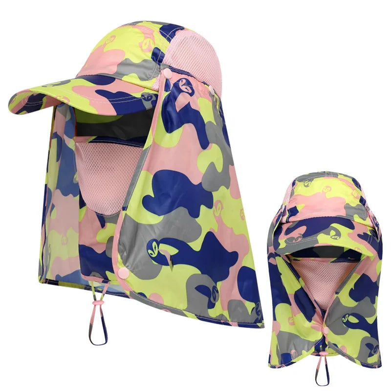 UV Sun Hat – Breathable Quick-Dry Cap with Detachable Sun Flap