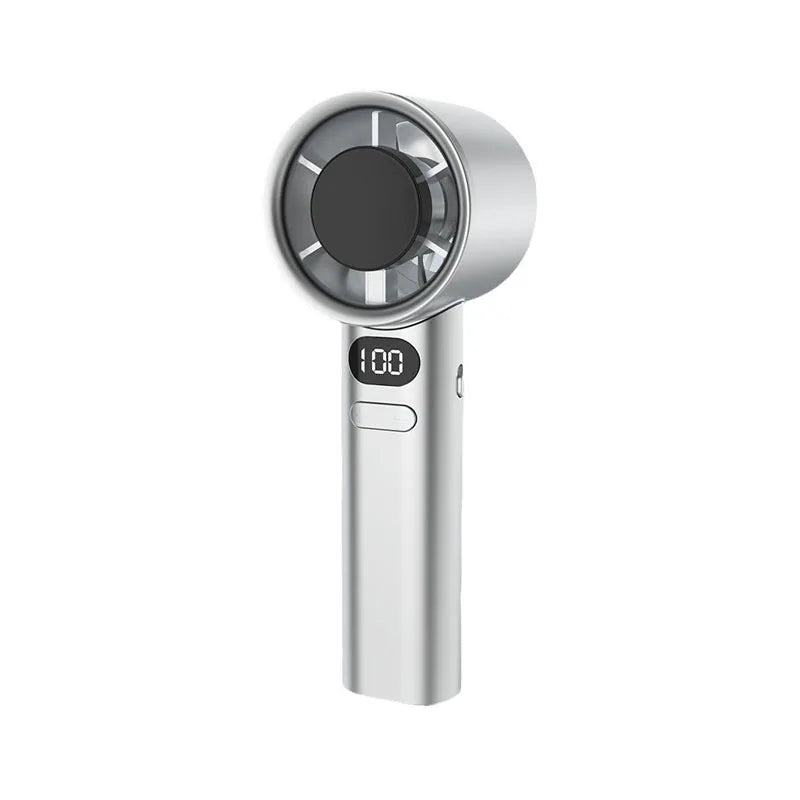 Mini Bladeless Hand Fan – 120 Speeds, USB Rechargeable