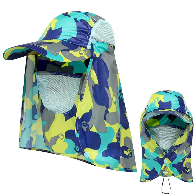 UV Sun Hat – Breathable Quick-Dry Cap with Detachable Sun Flap