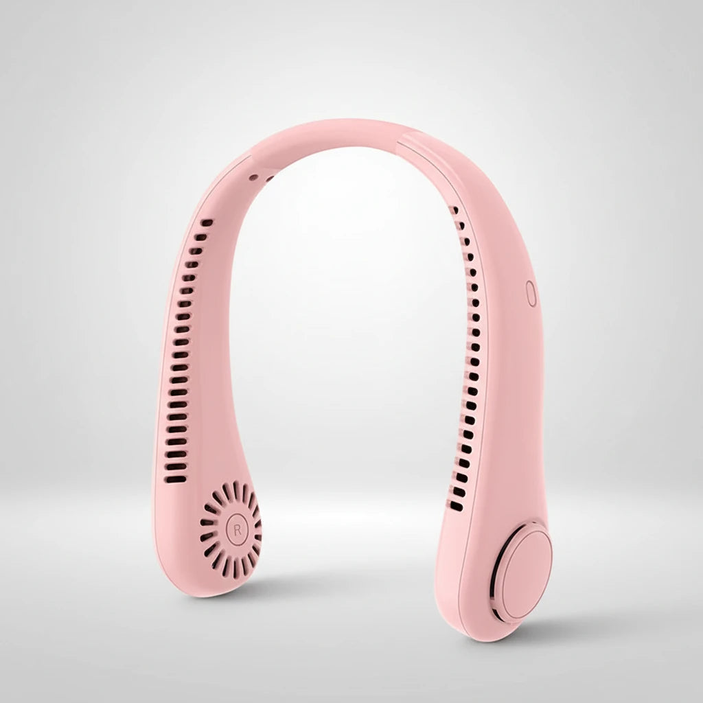 Portable Neck Fan – 3-Speed, Stretchable, 4000mAh Rechargeable