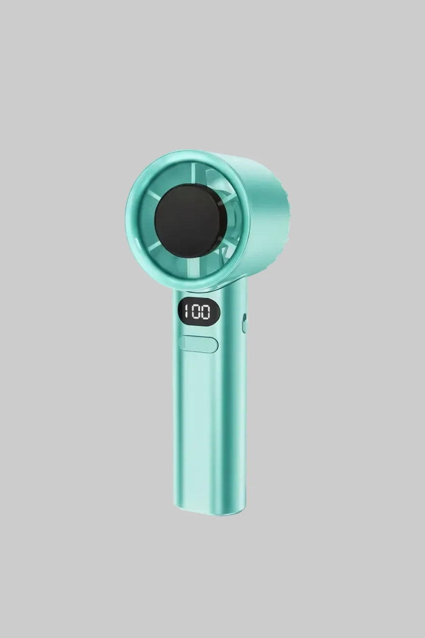 Mini Bladeless Hand Fan – 120 Speeds, USB Rechargeable