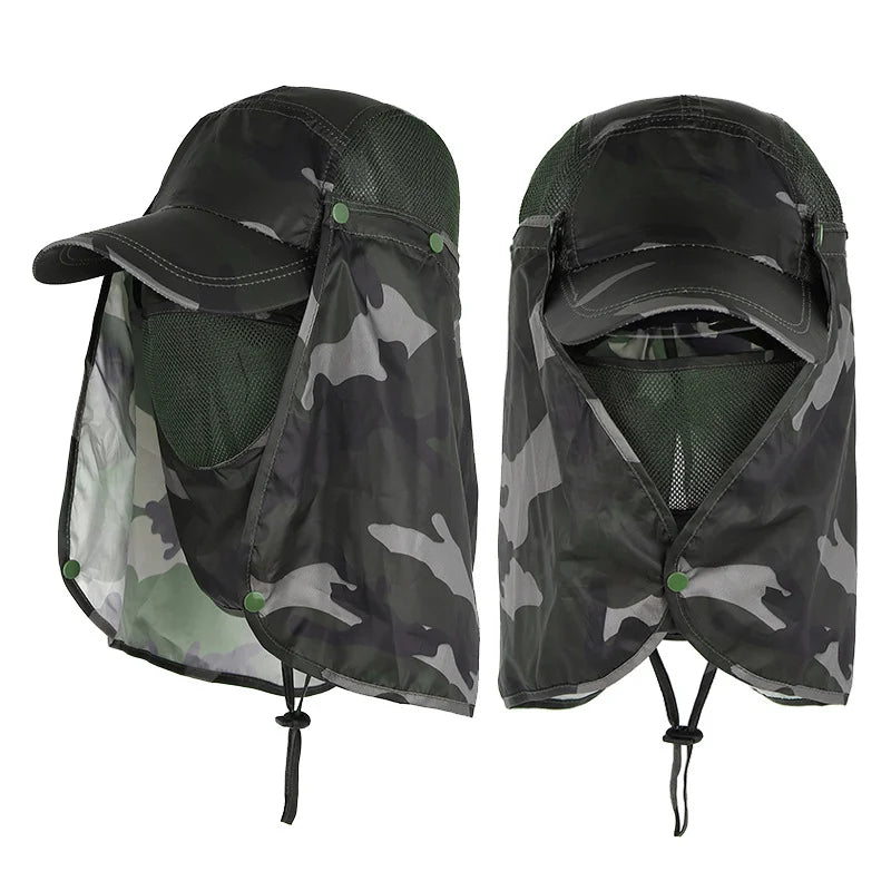 UV Sun Hat – Breathable Quick-Dry Cap with Detachable Sun Flap