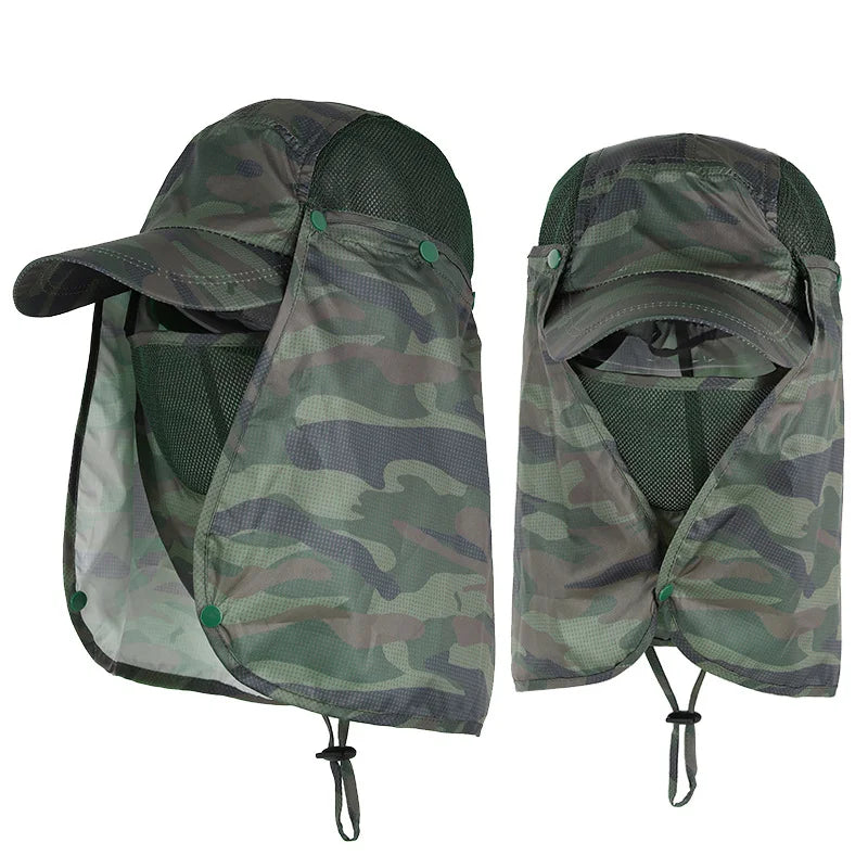 UV Sun Hat – Breathable Quick-Dry Cap with Detachable Sun Flap