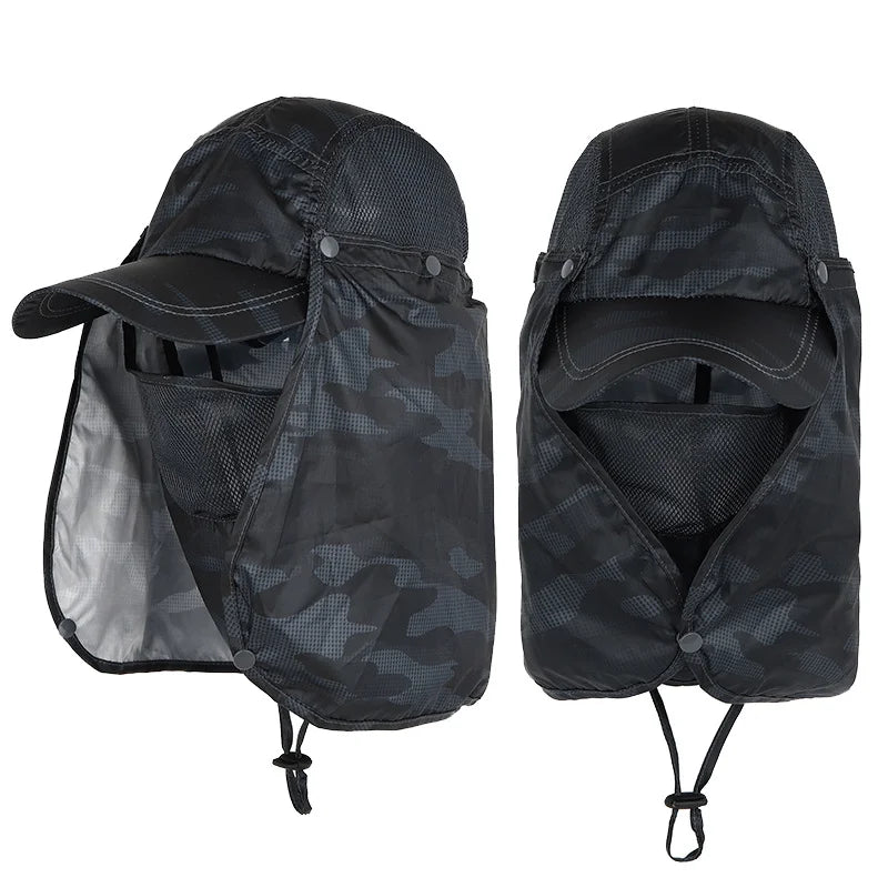 UV Sun Hat – Breathable Quick-Dry Cap with Detachable Sun Flap