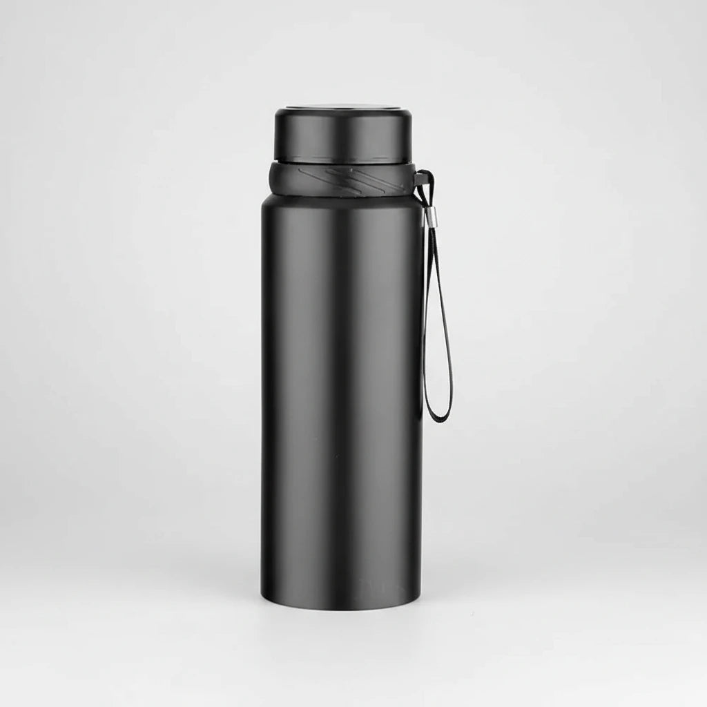 1000ml Insulated Steel Bottle with Smart Lid – Hot or Cold for Hours