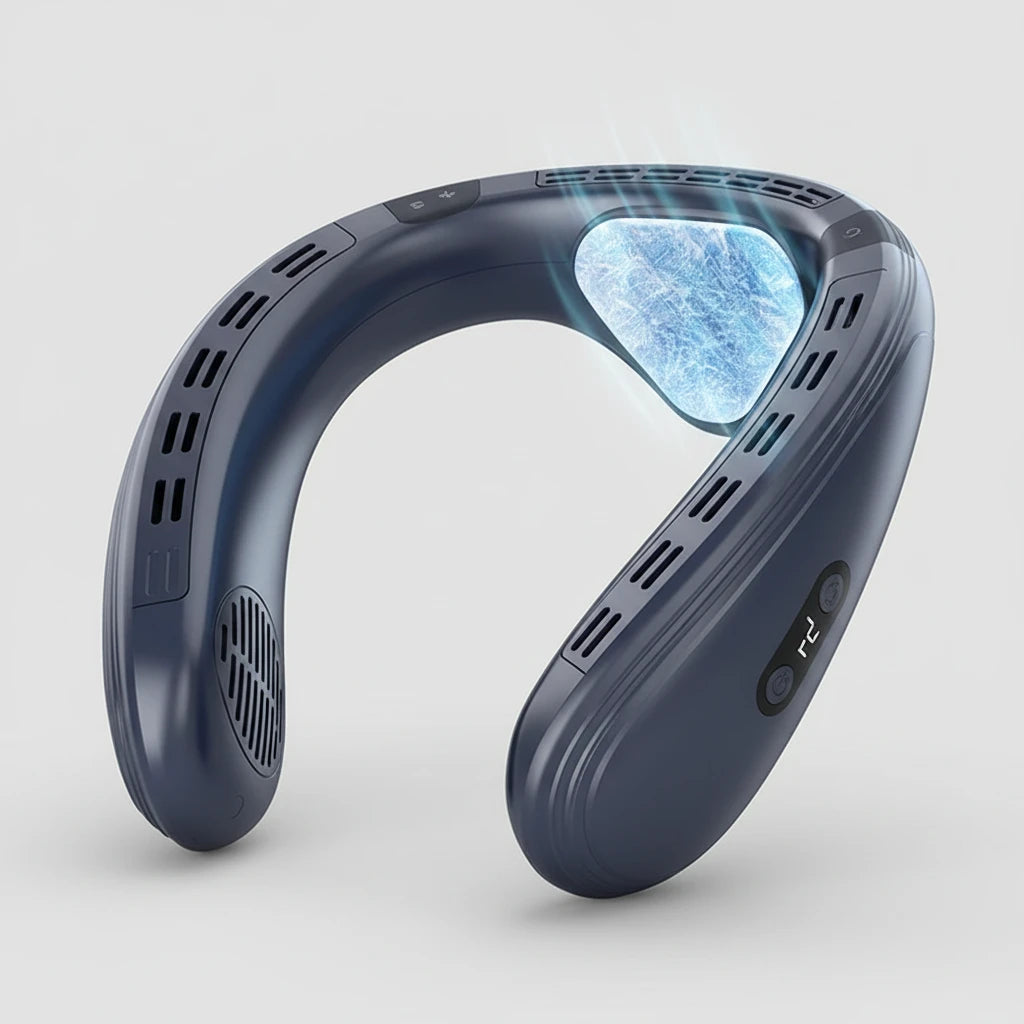 LunaBreeze Neck Air Conditioner – Cool Anywhere, Hands-Free 3-Speed Control