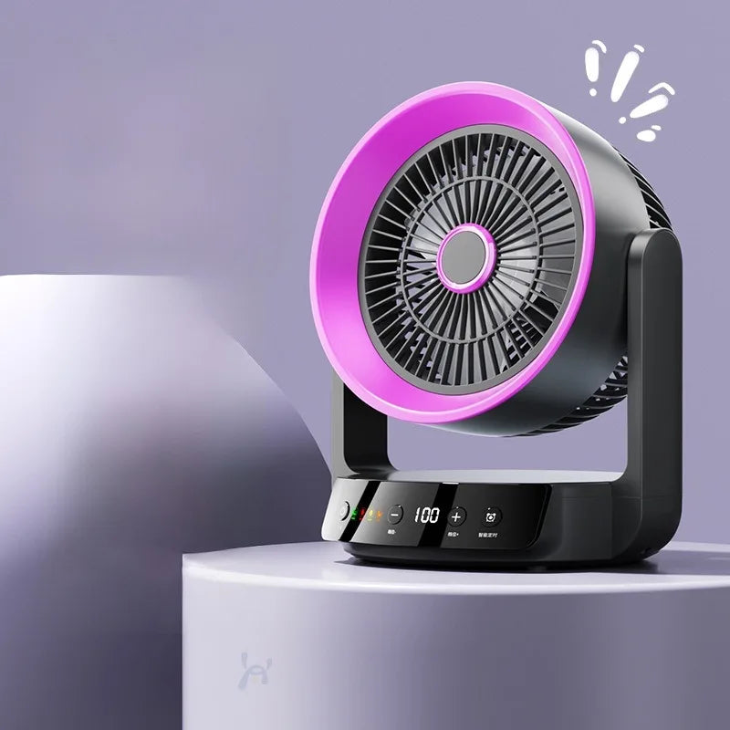 Mini Desktop Fan – Quiet, USB Rechargeable, for Office & Dorm
