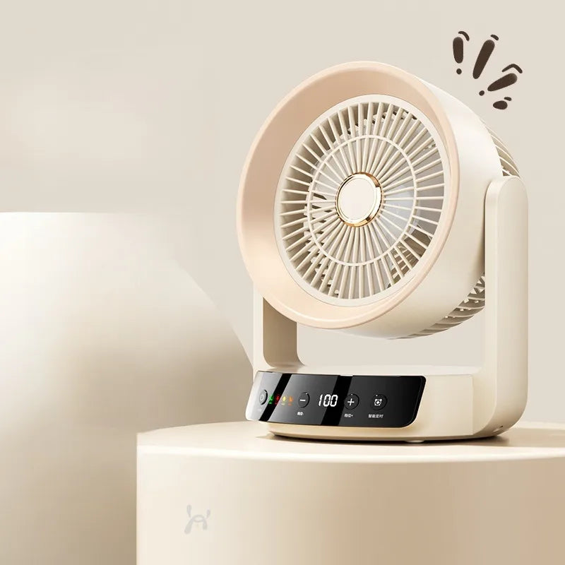 Mini Desktop Fan – Quiet, USB Rechargeable, for Office & Dorm